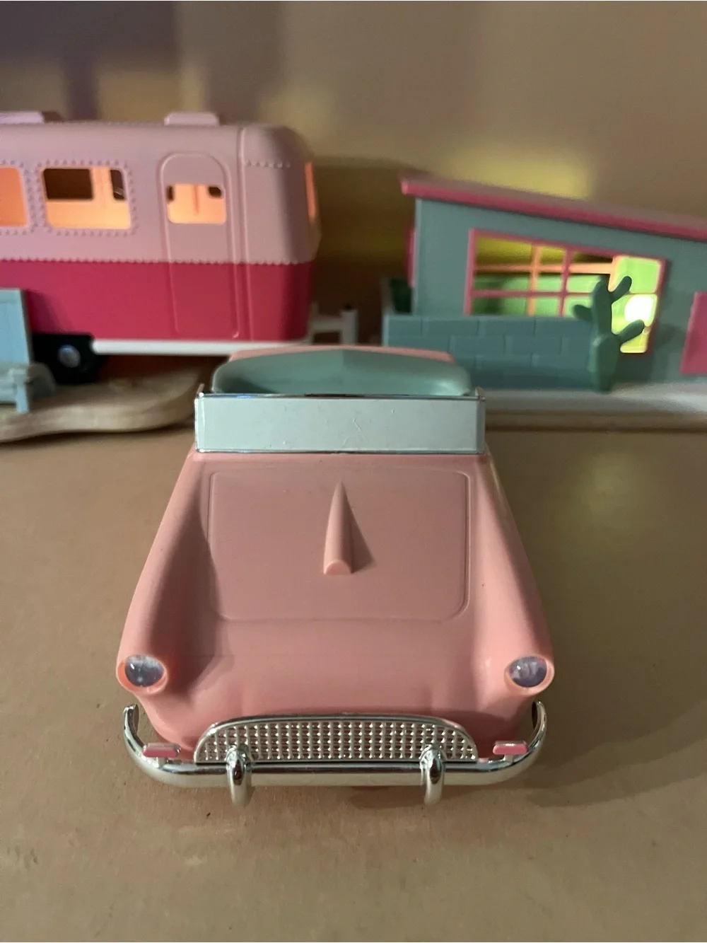 RETRO style set of 3 Pink /airstream -car/ motel / light up decoration 🌵🎀🎀
